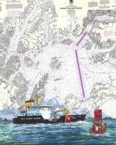 Chart Art Quote USCGC FIR 120 Matted Prints